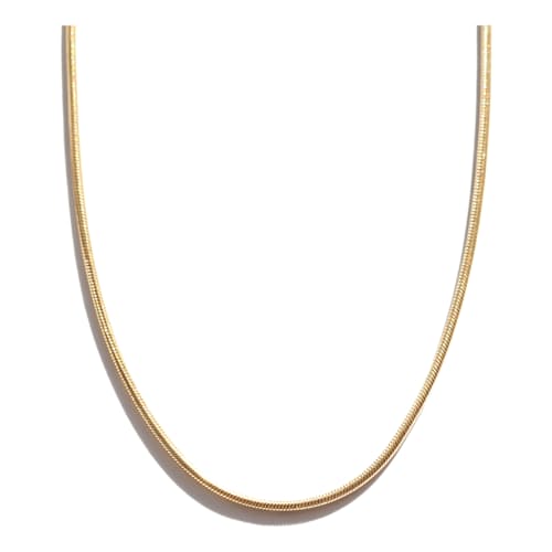 lifestyle image of Women's Silky Gold Omega Chain