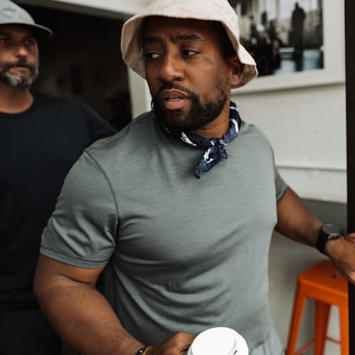 lifestyle image of 72-Hour Merino T-Shirt - Classic Fit