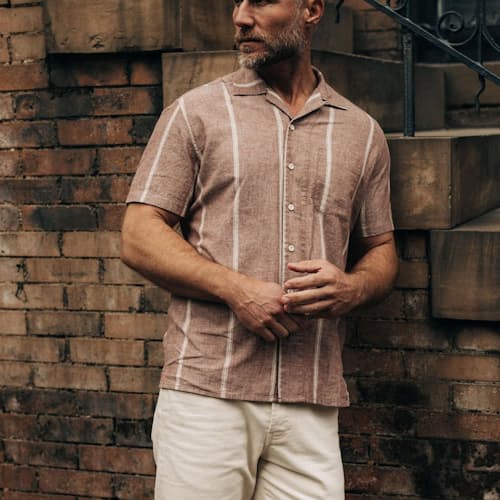 lifestyle image of The Hawthorne Short Sleeve Shirt