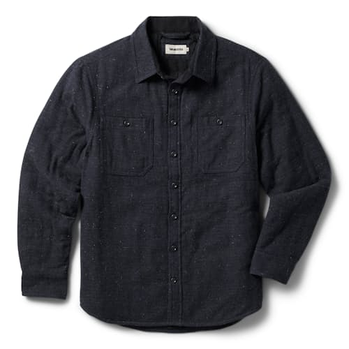 laydown image of The Lined Utility Shirt
