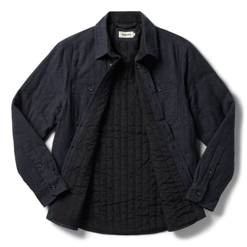 laydown image of The Lined Utility Shirt
