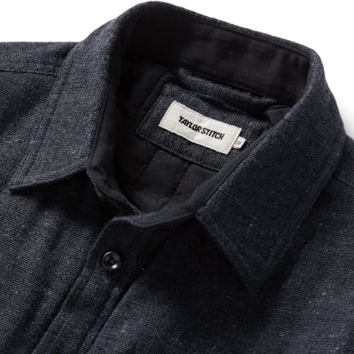laydown image of The Lined Utility Shirt