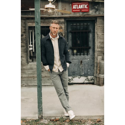 lifestyle image of The Lined Utility Shirt