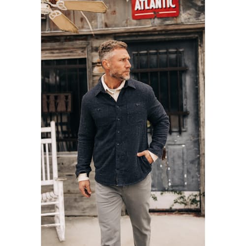 lifestyle image of The Lined Utility Shirt