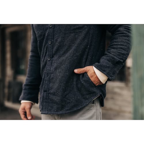 lifestyle image of The Lined Utility Shirt
