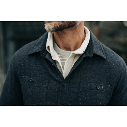 lifestyle image of The Lined Utility Shirt