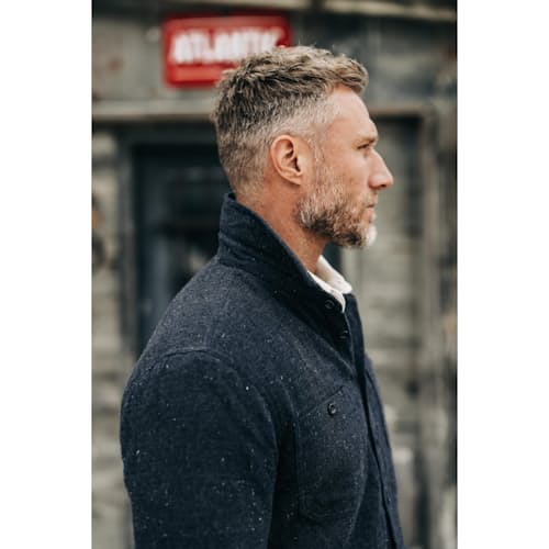 lifestyle image of The Lined Utility Shirt