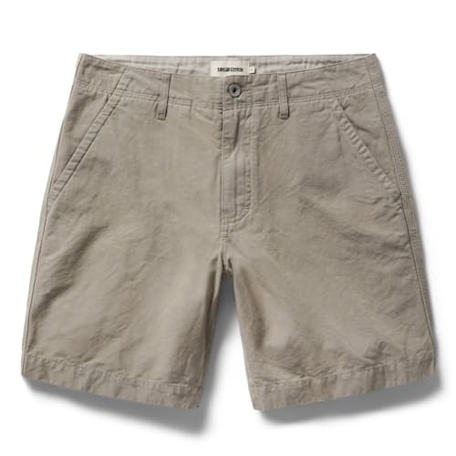laydown image of The Morse Linen Short - 8"