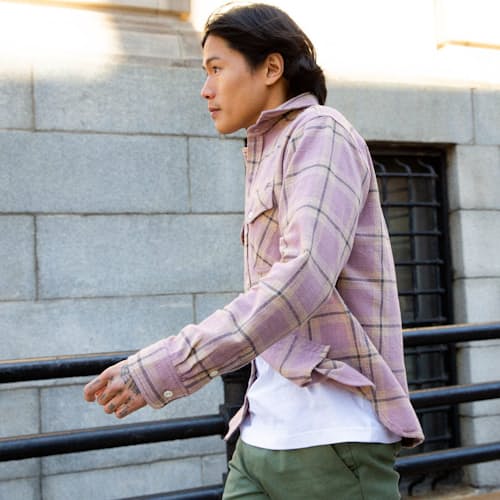 laydown image of Crosscut Flannel