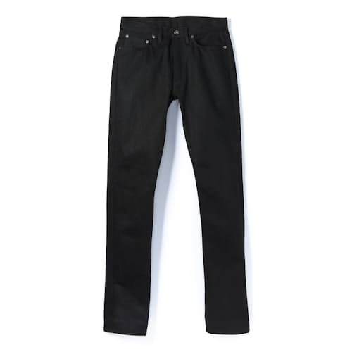 laydown image of Classic Tapered Selvedge Denim Jeans