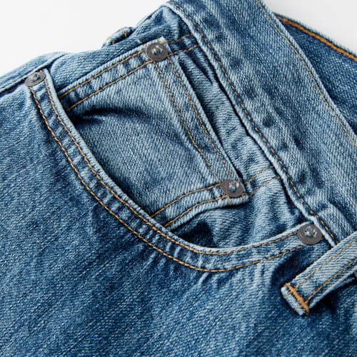 laydown detail image of Classic Tapered Selvedge Denim Jeans