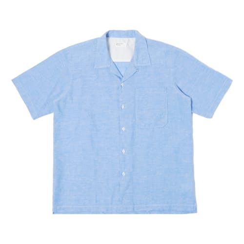 laydown image of Linen Camp Shirt