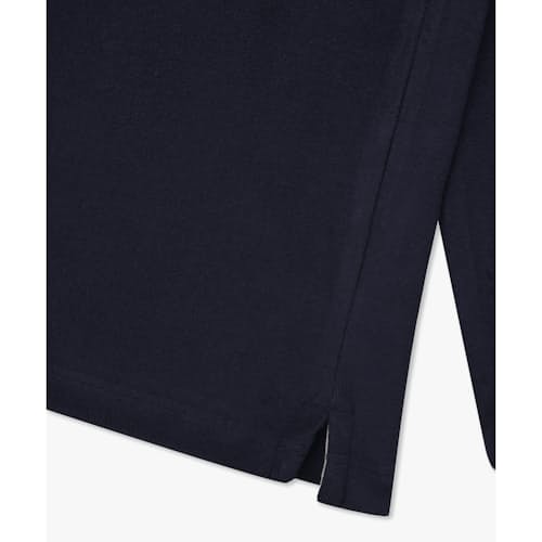 laydown image of Catastrophe Living Terry Long Sleeve Polo