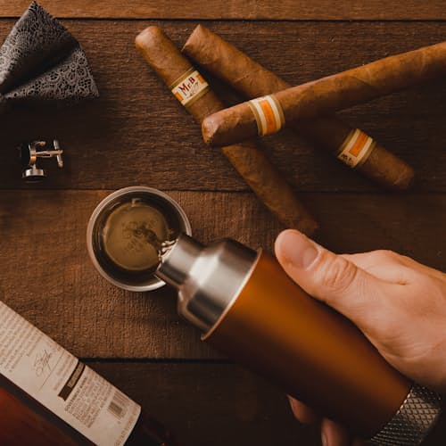 lifestyle image of Torch Pocket Flask