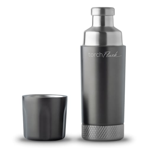 laydown image of Torch Pocket Flask