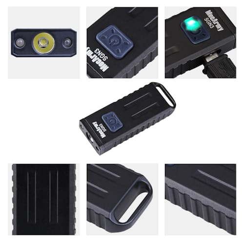 laydown image of White+Red+UV Micro Flashlight