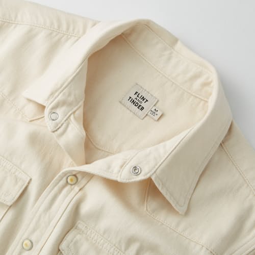 laydown detail image of Bone Button Western Shirt