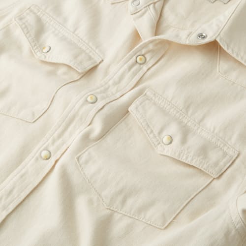 laydown detail image of Bone Button Western Shirt