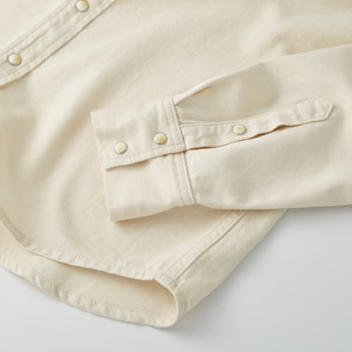 laydown detail image of Bone Button Western Shirt