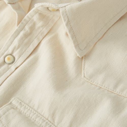 laydown detail image of Bone Button Western Shirt