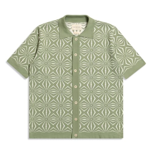 laydown image of Zigger Polo Cardigan