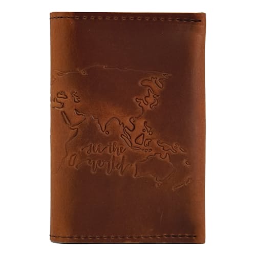 laydown image of Leather Travel Wallet