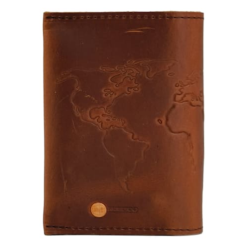 laydown image of Leather Travel Wallet