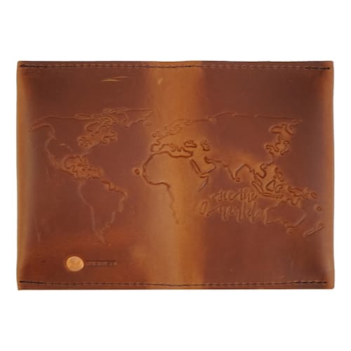 laydown image of Leather Travel Wallet