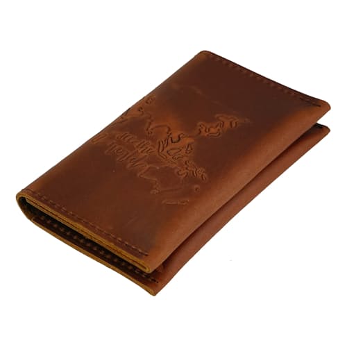 laydown image of Leather Travel Wallet
