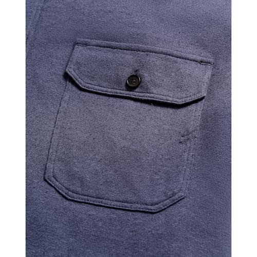 laydown image of Hemp Cotton Knit Short Sleeve Shirt