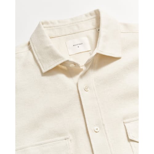 laydown image of Hemp Cotton Knit Short Sleeve Shirt