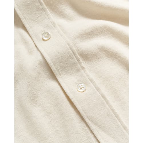 laydown image of Hemp Cotton Knit Short Sleeve Shirt
