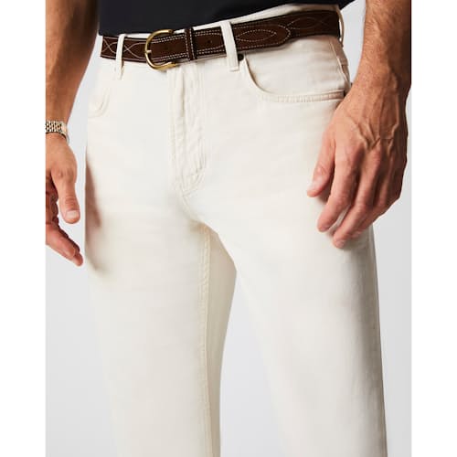 on model image of Cotton Linen 5-Pocket