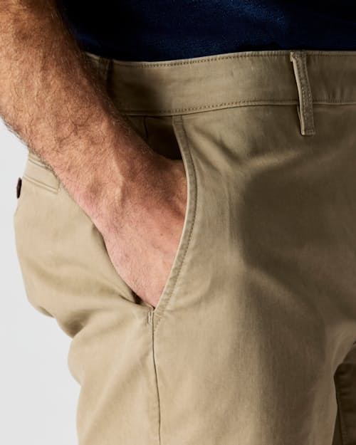 on model image of 365 Chino Short - 9"