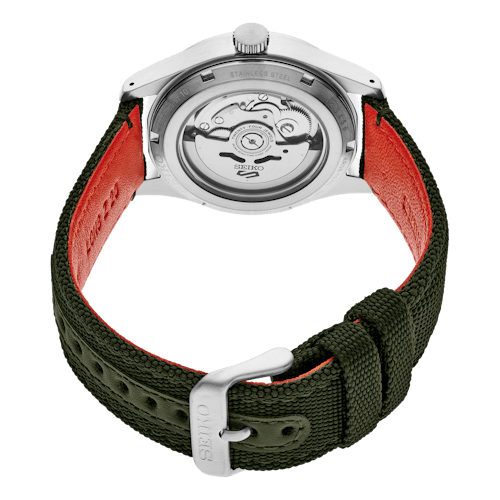 laydown image of Seiko 5 Sport Automatic Field Watch - SRPH29