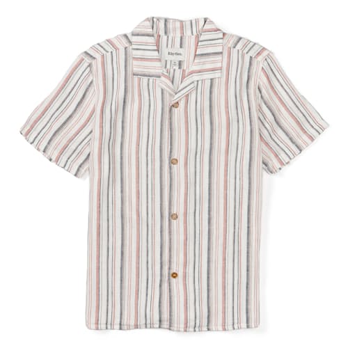 laydown image of Vacation Stripe Short Sleeve Shirt