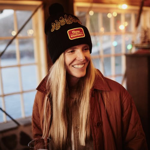 lifestyle image of Barley Pom Beanie