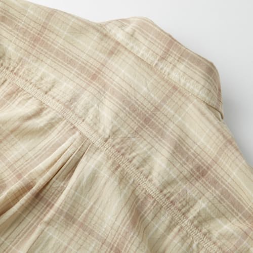 lifestyle image of Washed Madras Workshirt