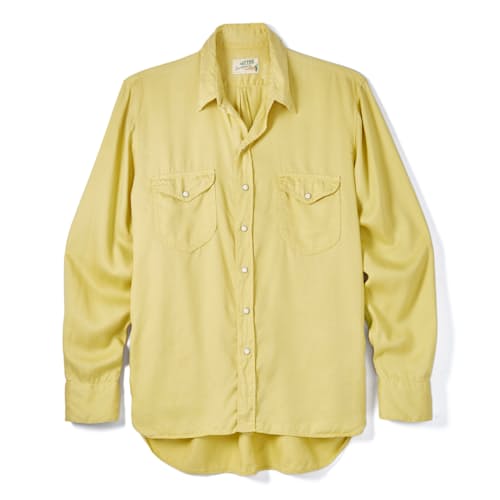 laydown image of Tencel Pearl Snapshirt