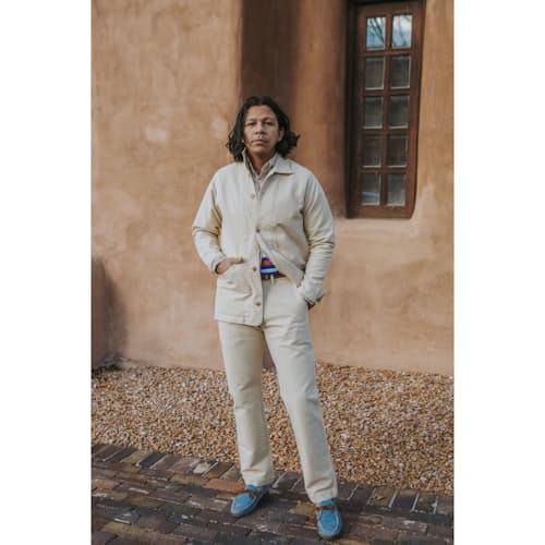 laydown image of Cotton Linen Twill Chino Pants