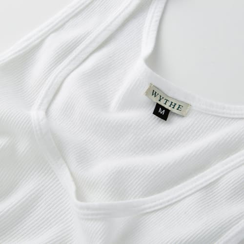 laydown detail image of Tubular Ribknit Tank