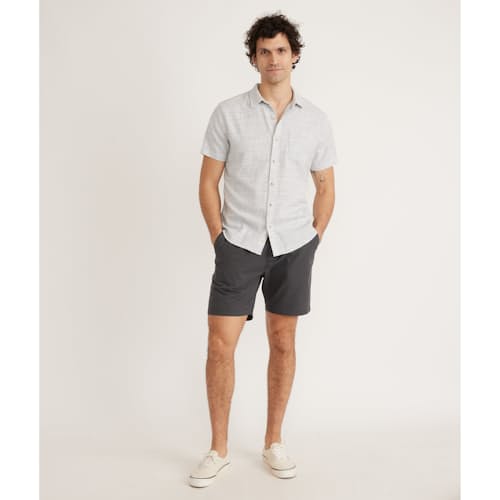 lifestyle image of Classic Stretch Selvage Short Sleeve Shirt