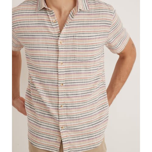laydown image of Stretch Selvage Bold Stripe