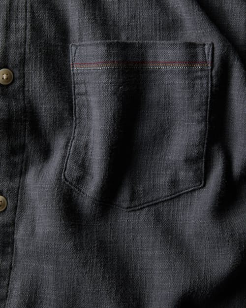 laydown detail image of Classic Stretch Selvage Long Sleeve Shirt