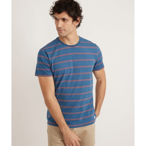 lifestyle image of Indigo Stripe T-Shirt