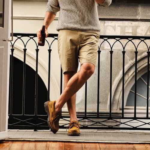 lifestyle image of Italian Land Barca With Lug Sole