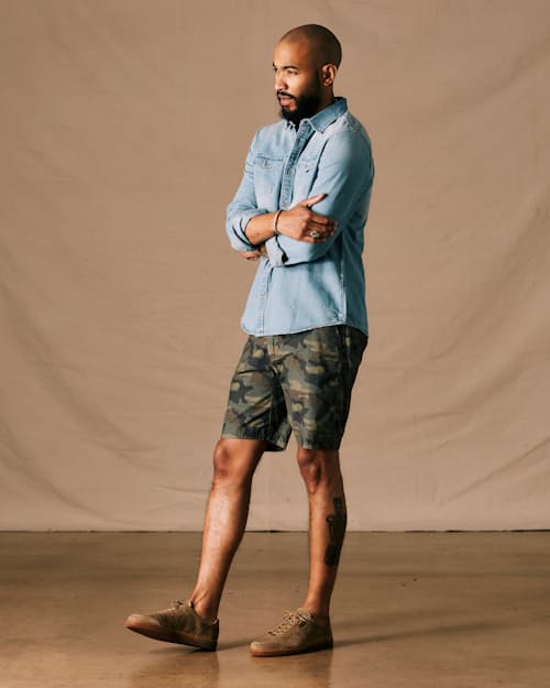 on model image of Flyweight Flex Short - 8.5"