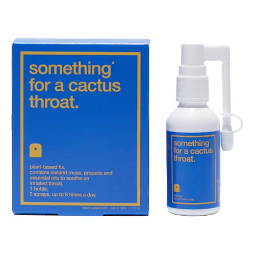 laydown image of something for the cactus throat
