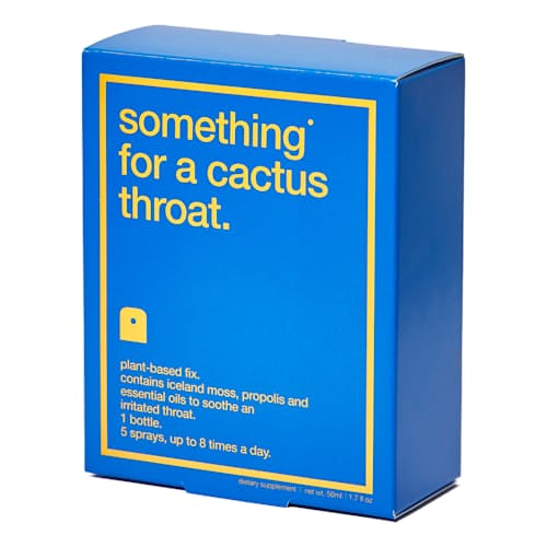 laydown image of something for the cactus throat
