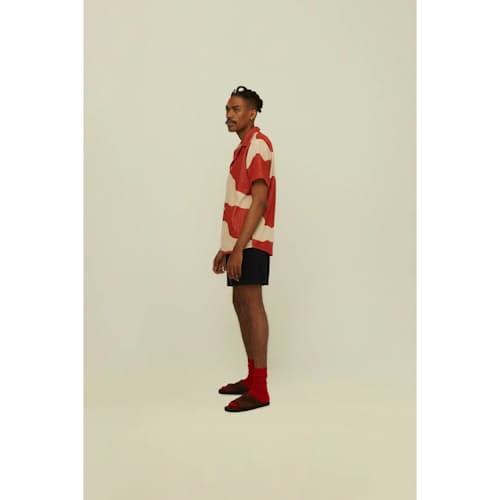 on model image of Dune Short Sleeve Terry Shirt